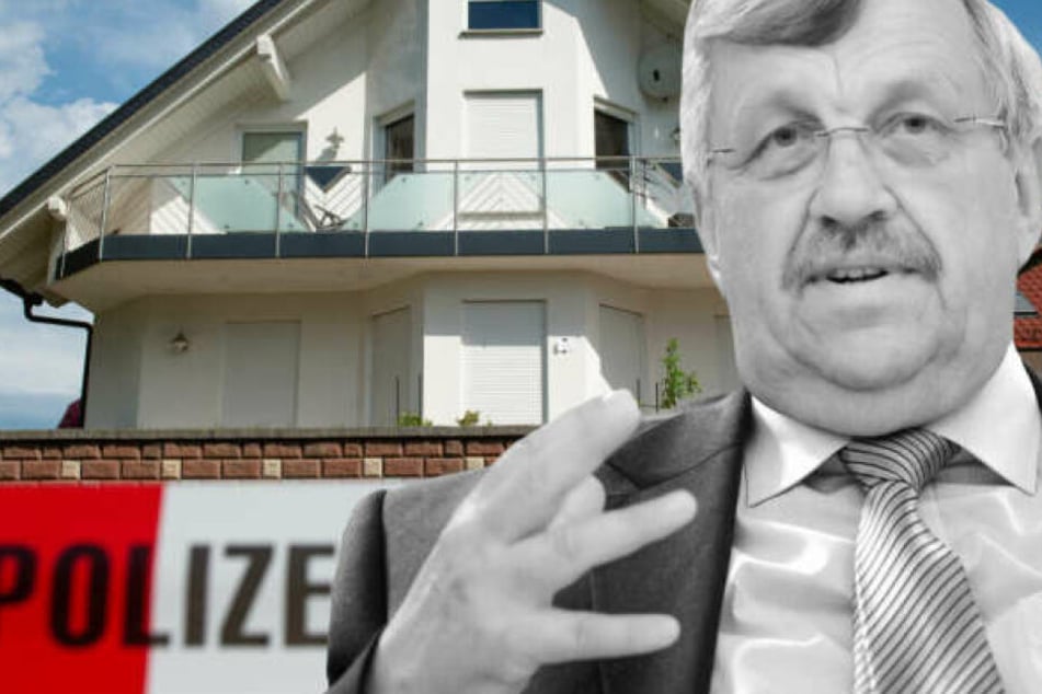 Fotomontage: CDU-Politiker Walter Lübcke wurde mit einer Schusswunde am Kopf im Garten seines Wohnhauses entdeckt.