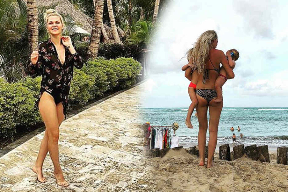 Dass das Model zwei Kinder geboren hat, sieht man Sara Kulka (27) wahrlich nicht an.