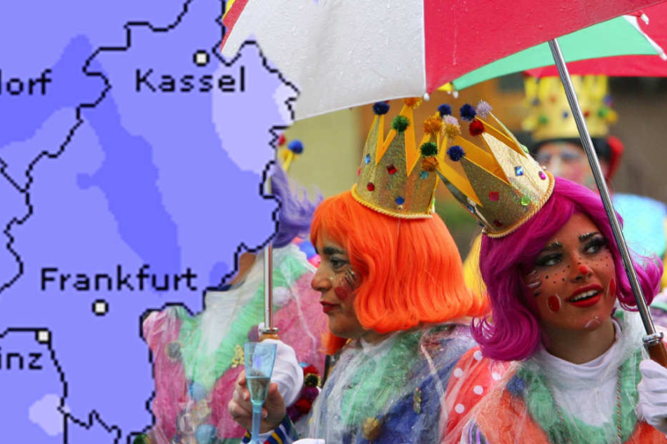 Wetteronline.de (Grafik) sagt für ganz Hessen ein erhöhtes Niederschlagsrisiko voraus.