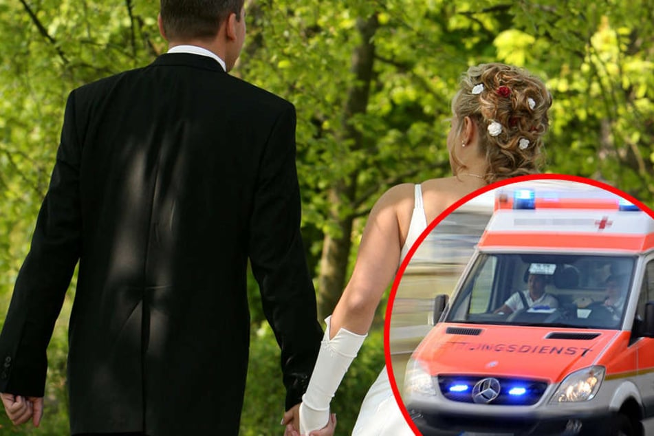 So hatte sich das Brautpaar seine Hochzeit sicher nicht vorgestellt... (Symbolbild)