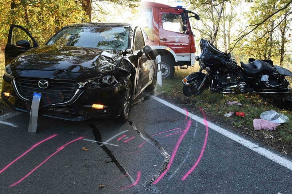 Biker stirbt nach Kollision mit Mazda