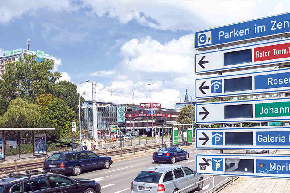 Platzsuche im Blindflug. Das Parkleitsystem ist seit zwei Jahren offline. Die Anlage wird weder repariert noch ersetzt.