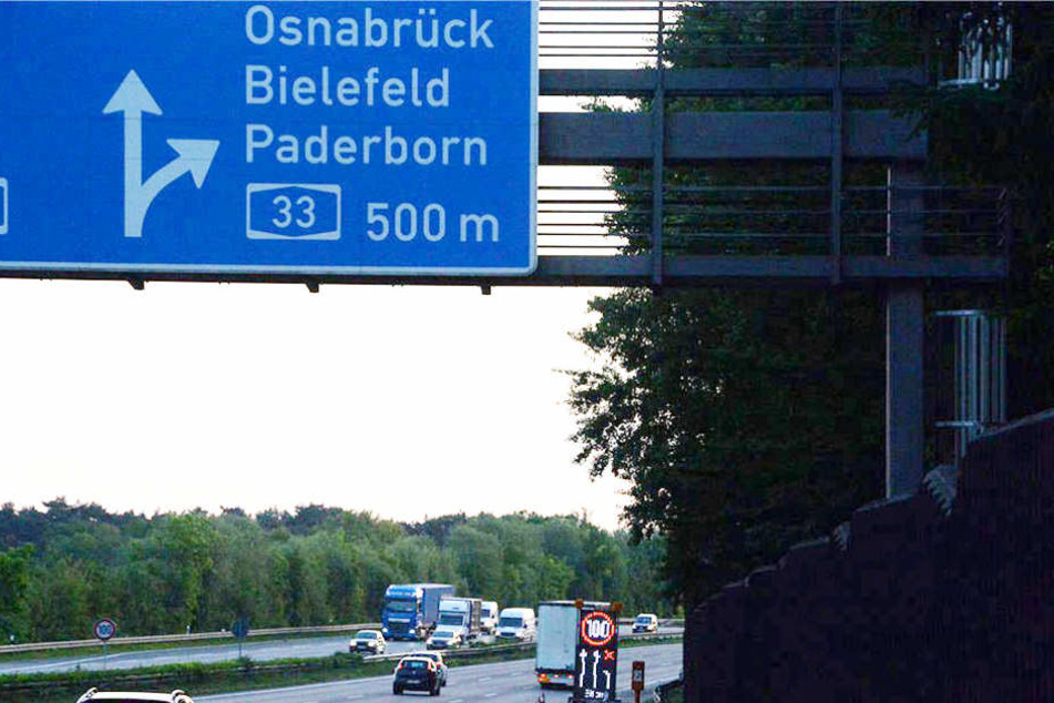 Auf der A33 wird immer noch fleißig gebaut.