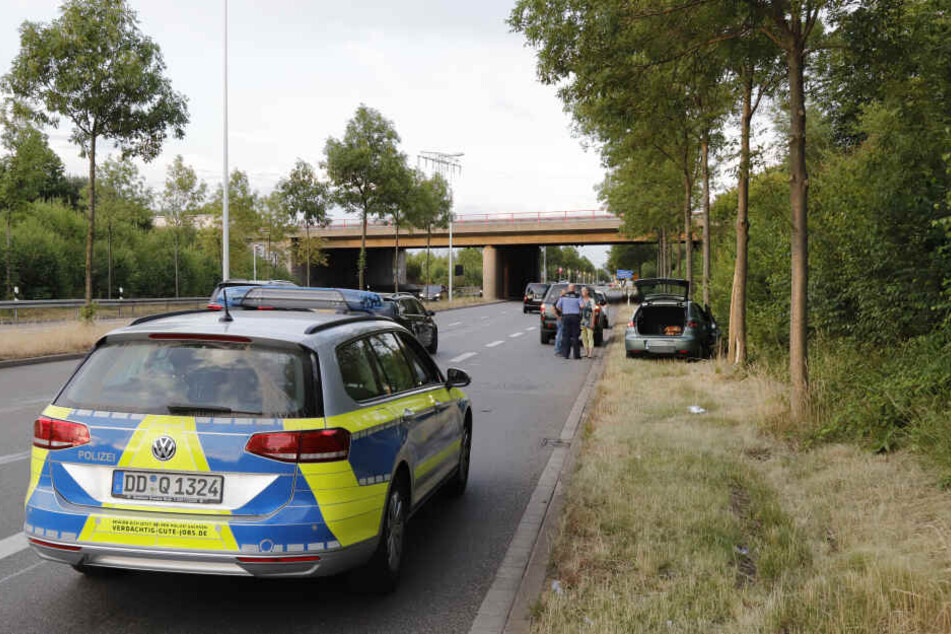 Der Seat war auf der Neefestraße gegen zwei Bäume gestoßen.