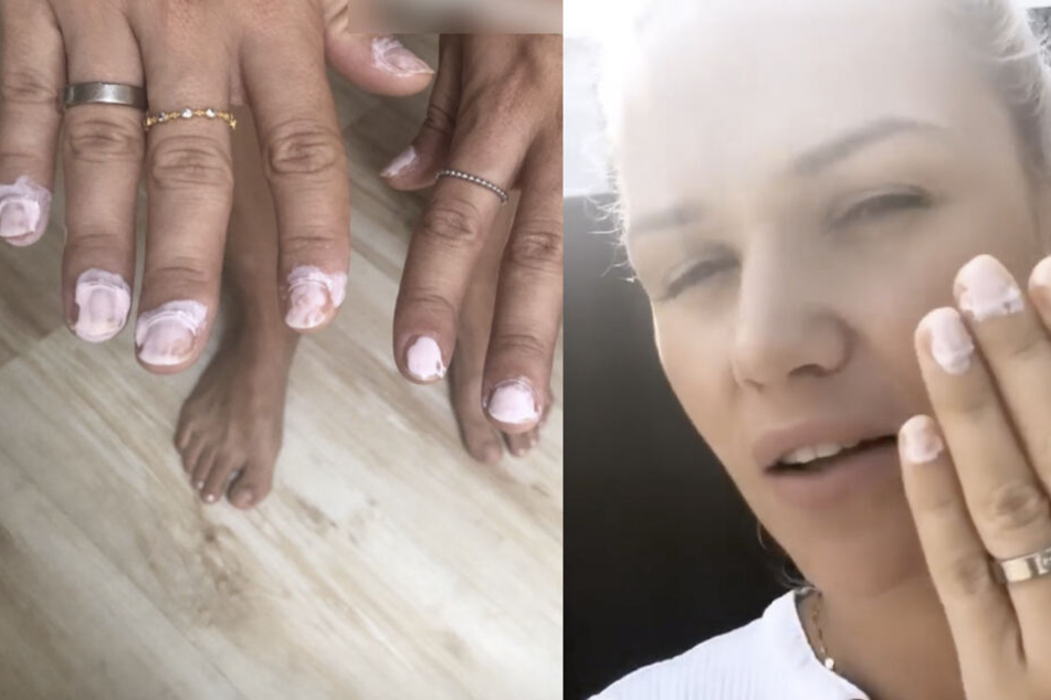 Der neue Look an Sara sieht..gewöhnungsbedürftig aus.