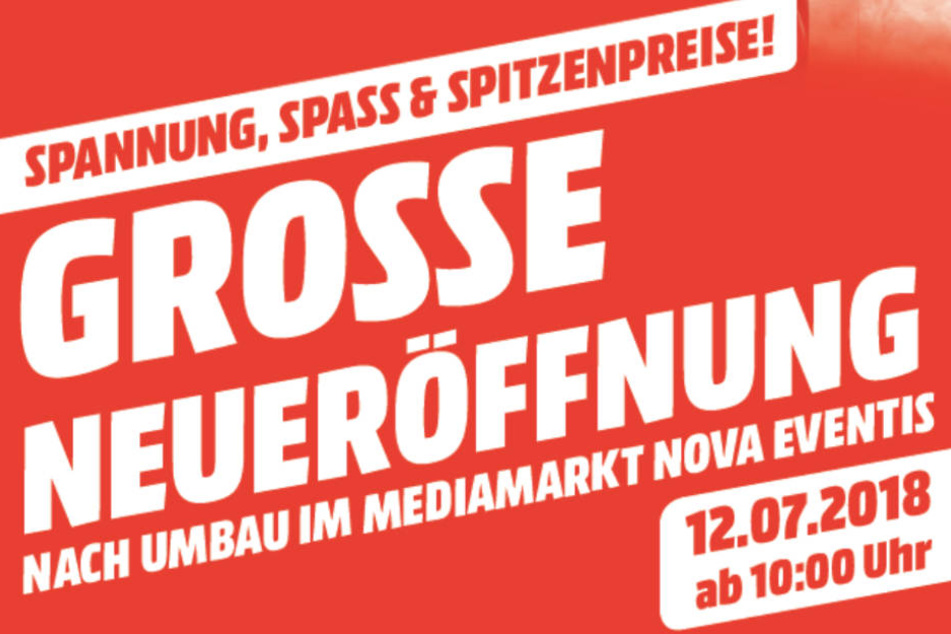 Los geht's am 12. Juli direkt ab 10 Uhr im MediaMarkt im EKZ nova eventis.