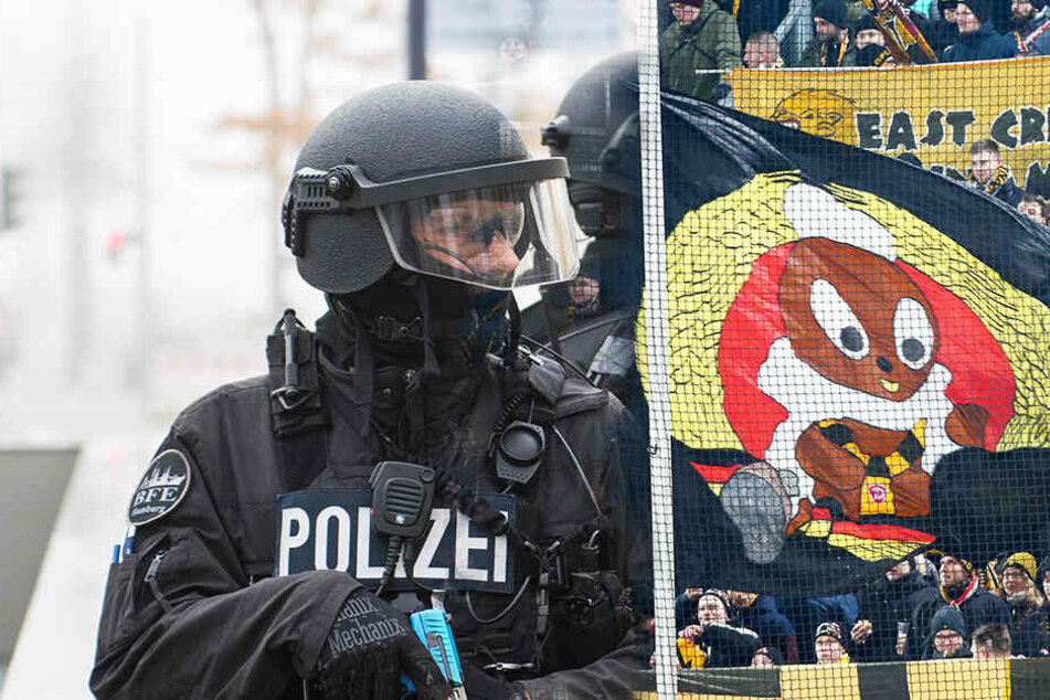 Die Hamburger Polizei hat den Fanmarsch der Dynamo-Dresden-Anhänger laut übereinstimmender Medienberichte gestoppt.