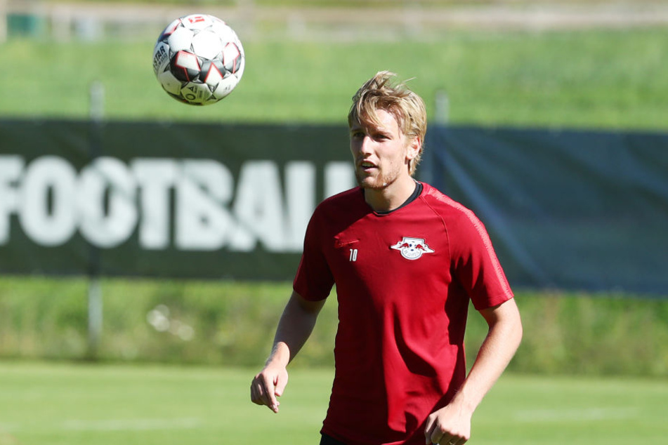 Seine Zukunft in Leipzig ist (vorerst) gesichert: Schwedens Nationalspieler Emil Forsberg (26) bleibt mindestens bis Winter bei RB.