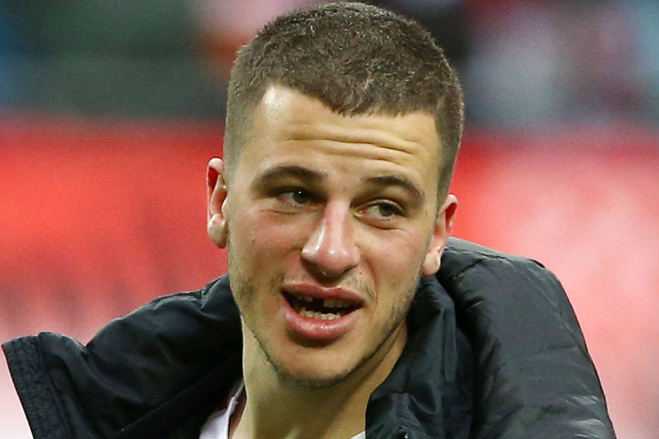 Diego Demme erzielte gegen Freiburg das 4:0 - sein erstes Tor überhaupt. Beim unmittelbar geführten Zweikampf verlor er jedoch einen Schneidezahn.