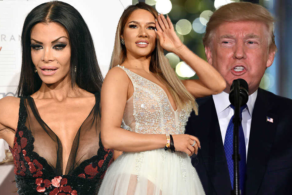 Donald Trump wurde am meisten gegoogelt. Dahinter Shirin David (M) und Kader Loth.