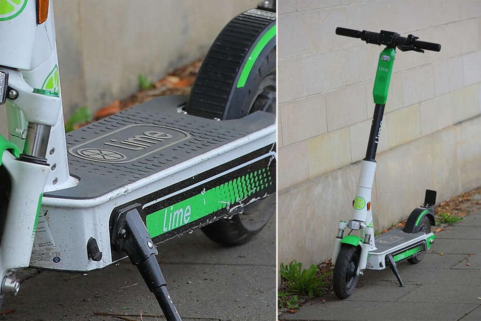 Ein solcher E-Roller ist auf dem Elberadweg nahe der Saloppe abgebrannt,