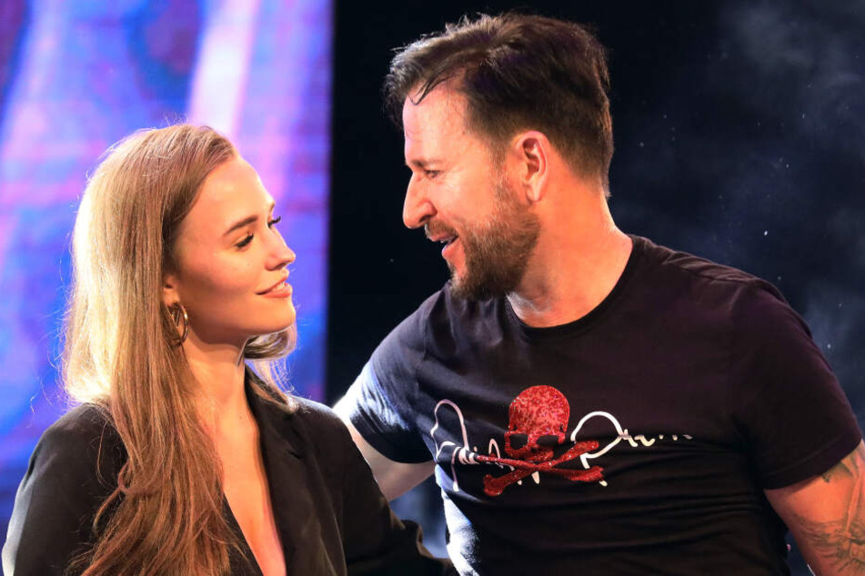 Laura Müller und Freund Michael Wendler.