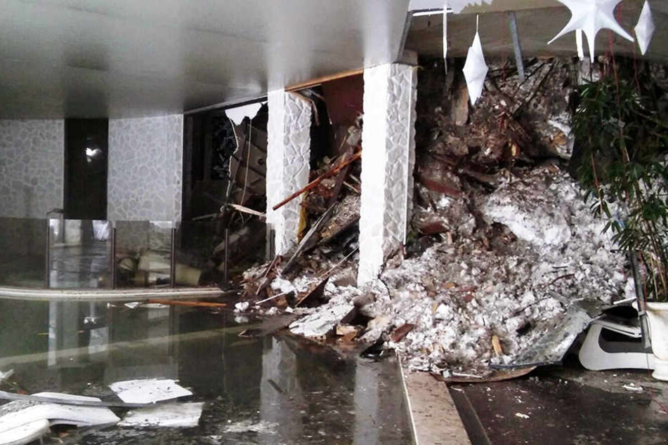 Nach dem Unglück tauchten Fotos aus dem Inneren des Hotels auf.