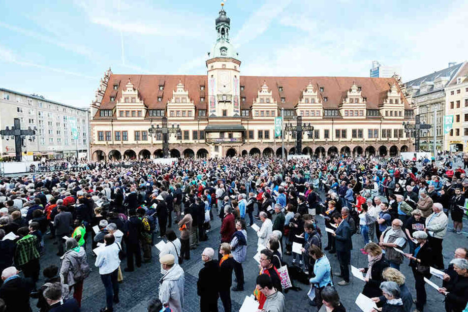 Der "Kirchentag auf dem Weg" zog deutlich weniger Besucher an, als erwartet.