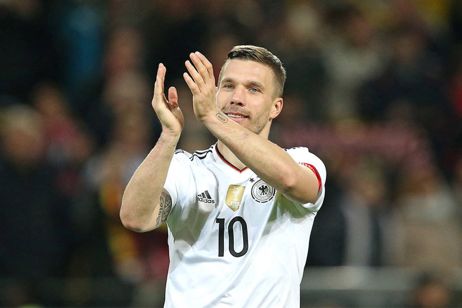 Lukas Podolski (31) spielte insgesamt 130 Partien für den DFB. Dabei erzielte er 49 Tore.