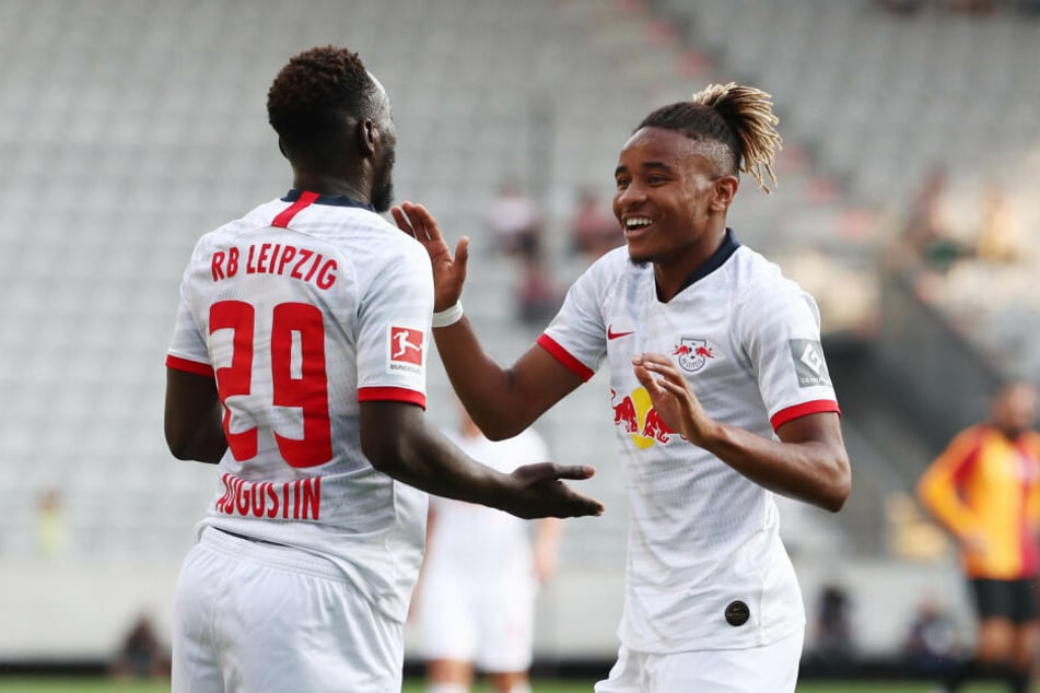 Christopher Nkunku, nach seiner Verpflichtung erst am Donnerstag im Trainingslager eingetroffen, belebte das Leipziger Offensivspiel direkt.