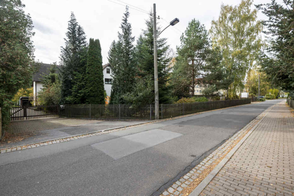 Hier wird die Straße gereinigt: der Chemnitzer Harthweg.