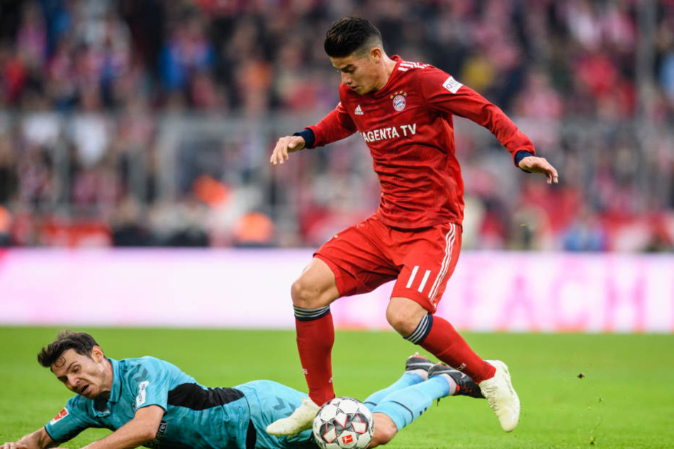 James Rodriguez fehlt dem FC Bayern München in den nächsten Wochen. (Archiv)