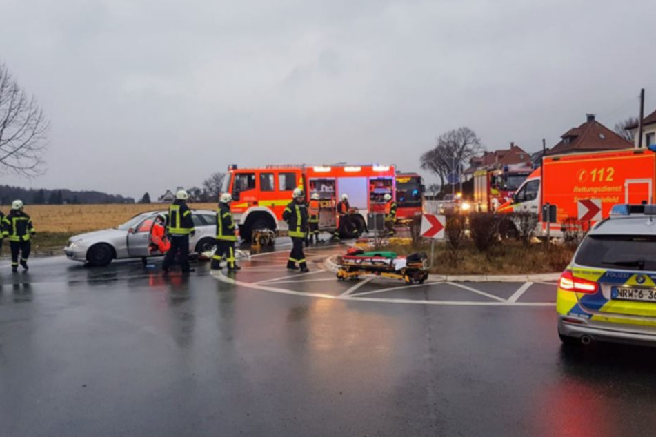 Der Verkehr musste nach dem Unfall umgeleitet werden.