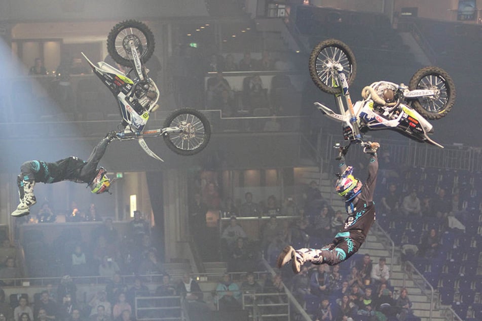 "German FMX Wonderboy": Luc Ackermann am Freitag.