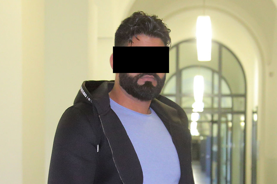 Der Angeklagte Muhammad S. (30) am Montag am Amtsgericht Dresden.