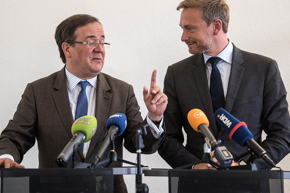 Armin Laschet (l.) (CDU) und Christian Lindner (FDP) sind sich schon einig.