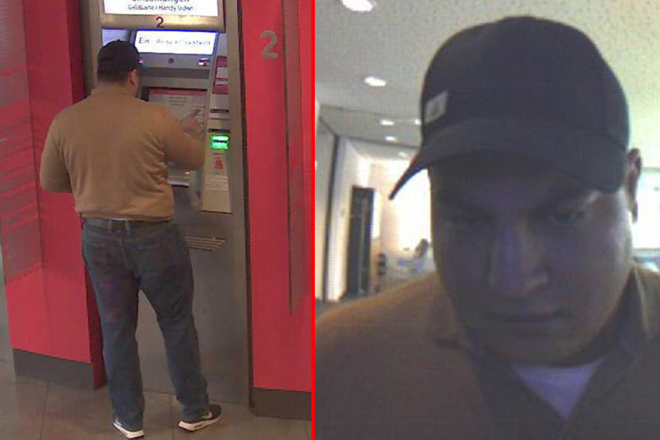 Dieser Mann soll im November von einem fremden Konto Geld abgehoben haben.