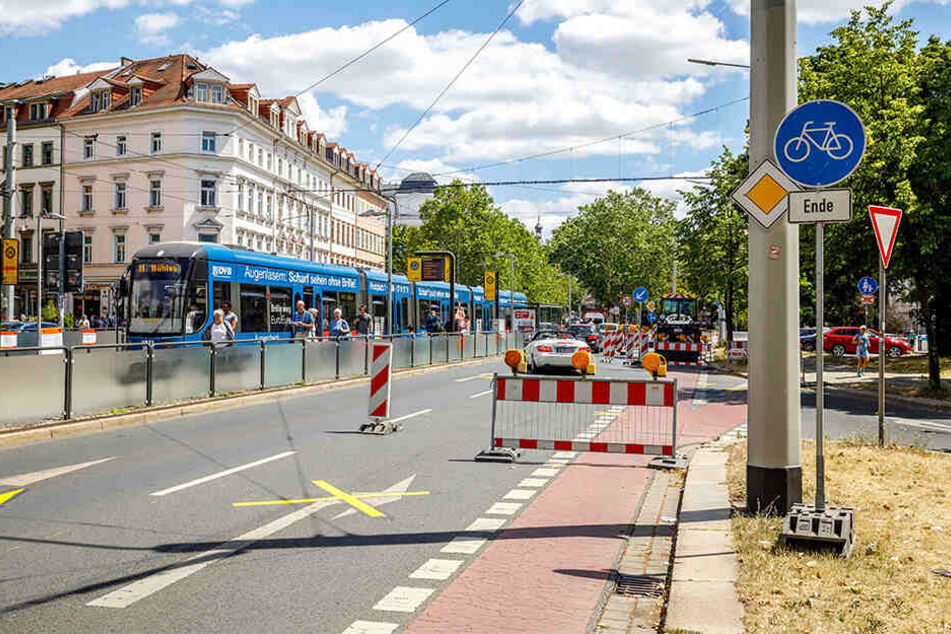 An der Bautzner Straße beginnen am Samstag die Bauarbeiten.