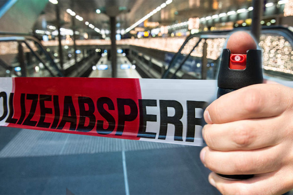 Eine Schulklasse wurde im Berliner Hauptbahnhof mit Pfefferspray attackiert. (Bildmontage)