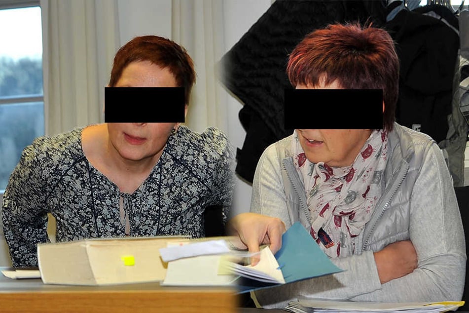 Auf der Anklagebank: Beate H. (l.) und Katrin E.