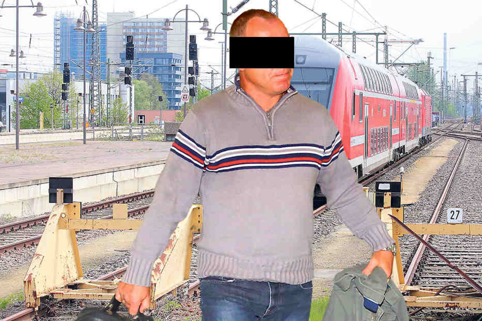 Lok-Führer Falk S. (49) musste
am Mittwoch vorm Amtsrichter erscheinen.
