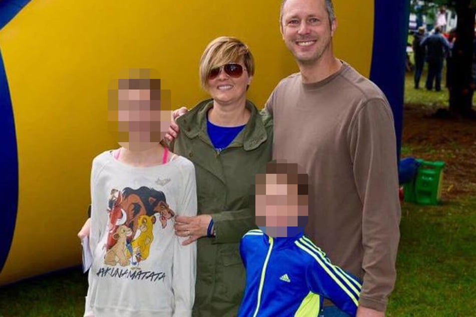 Matt Makowski zusammen mit seiner Frau und den beiden gemeinsamen Kindern, darunter auch der elfjährige Sohn.
