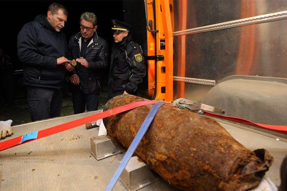 Die Entschärfung von Weltkriegsbomben ist immer noch Alltag in Sachsen - hier zuletzt in Pirna.