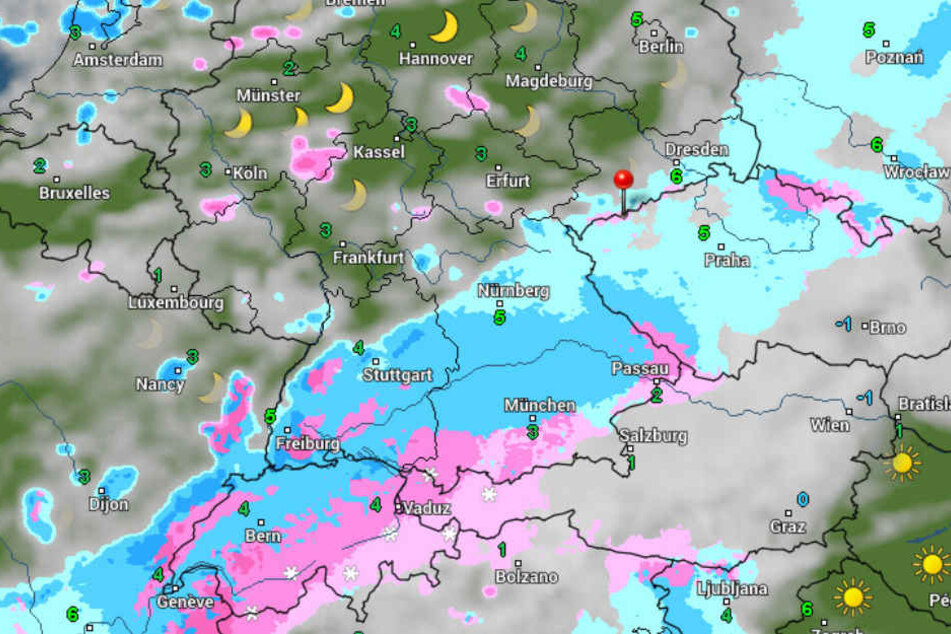 Ursache für das turbulente Wetter ist Sturmtief "Walter".