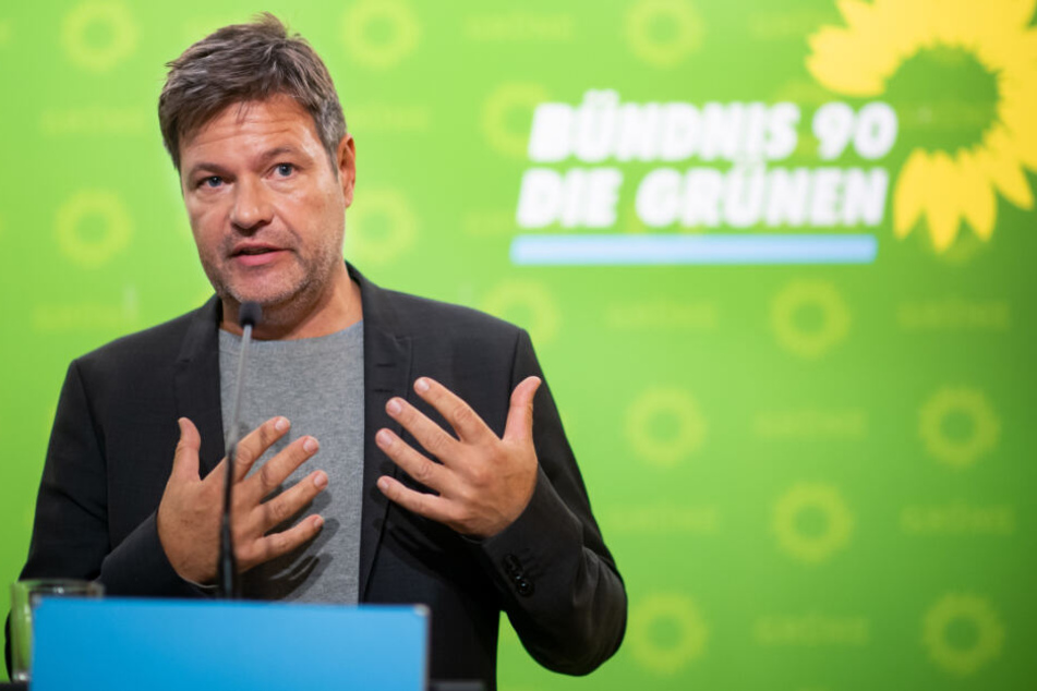 Robert Habeck stellt sich auf der Bundesdelegiertenkonferenz der Grünen in Bielefeld als Vorsitzender zur Wiederwahl. (Archivbild)