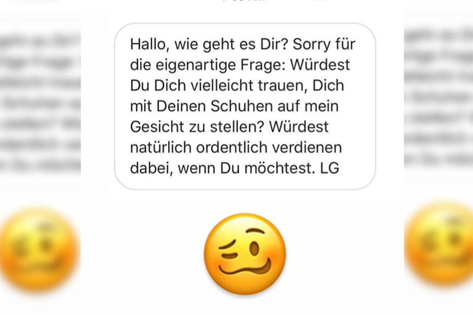Die Montage zeigt den Screenshot einer Instagram-Story von Anastasiya Avilova.