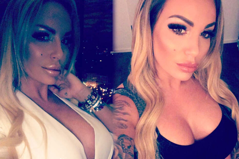 Beachtliches Dekolleté: Die Montage zeigt zwei Screenshots aus dem Instagram-Profil von Gina-Lisa.