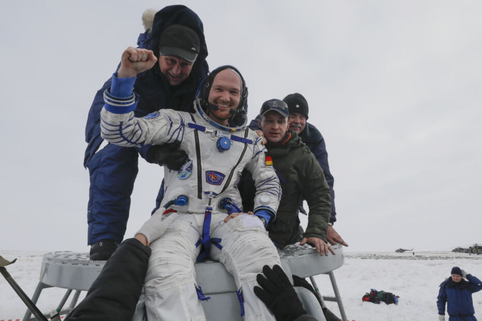 Alexander Gerst nach der Rückkehr von der ISS im Dezember.