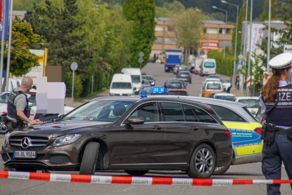 Der Tatort wurde von der Polizei abgesperrt.