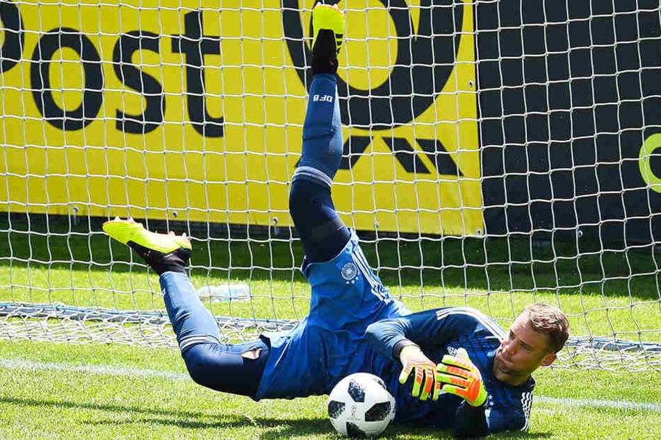 Manuel Neuer hütete am Mittwoch 70 Minuten das Tor der U20-Nationalmannschaft.