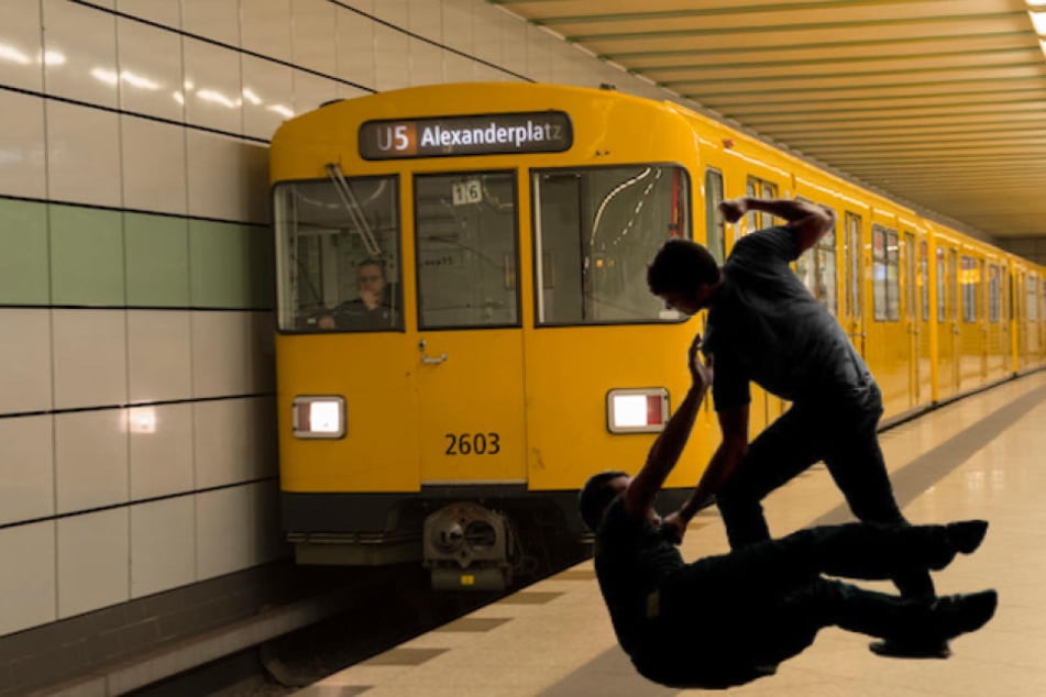 Bei der Schlägerei stürzten die Männer ins Gleisbett vor die U5. (Symbolbild)