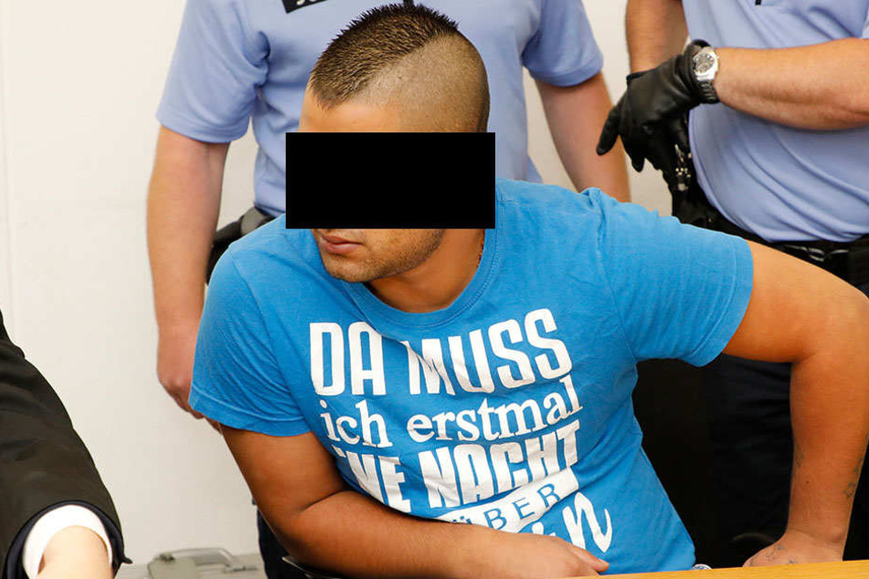 Richard B. (20) am Dienstag im Landgericht Chemnitz.