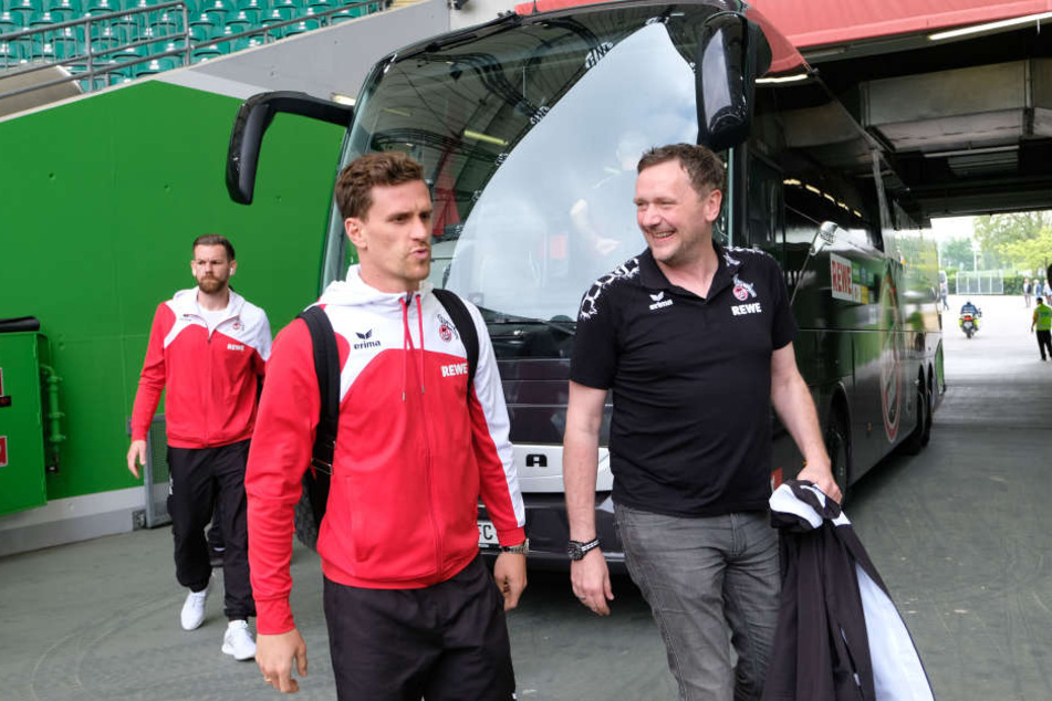 Für Thomas Kessler (32, l.) und Simon Zoller (26) begann am Donnerstag fünf Tage nach dem letzten Saisonspiel in Wolfsburg der Sommerurlaub.