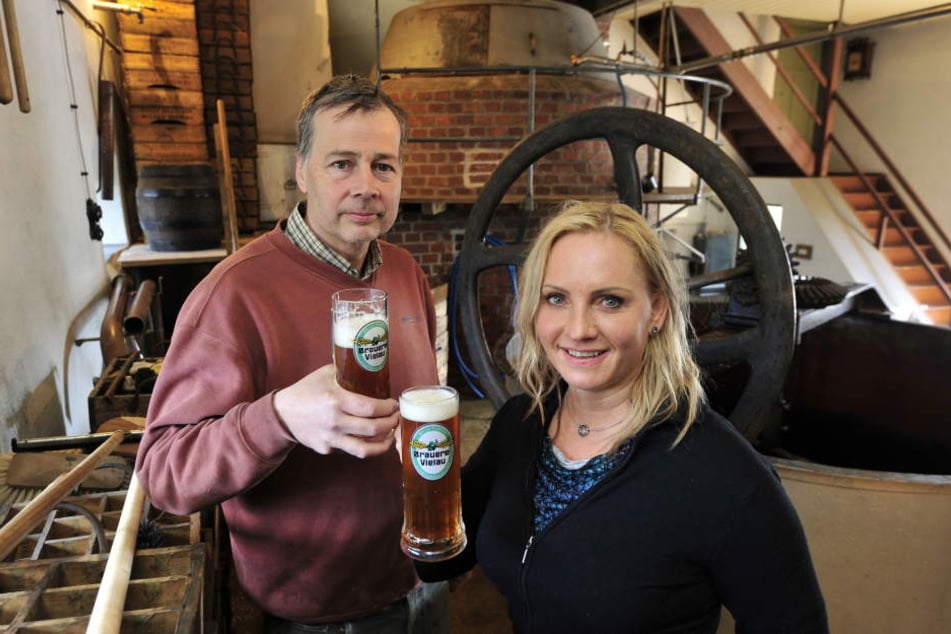 Nach den Führungen gibt es natürlich erstmal ein hausgemachtes Bier zum
Verkosten