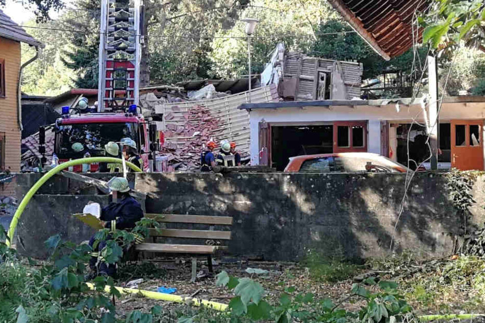 Von dem Haus blieb nur noch eine Ruine übrig.
