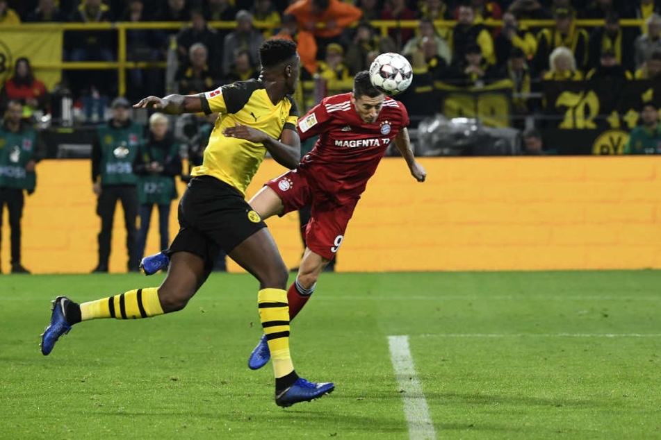 Robert Lewandowski köpfte die Bayern zu Beginn zur Führung.
