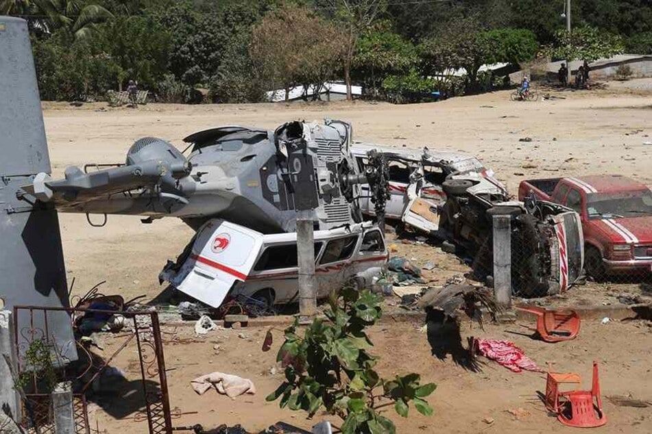 Der Pilot des Hubschraubers verlor kurz vor der Landung die Kontrolle und der Helikopter stürzte auf den letzten Metern ab