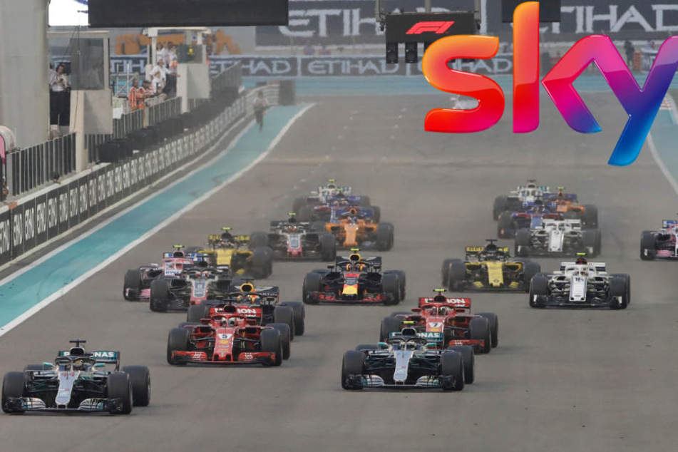 Ab 2019 könnte die Formel 1 schon über Sky Q empfangbar sein. (Bildmontage)