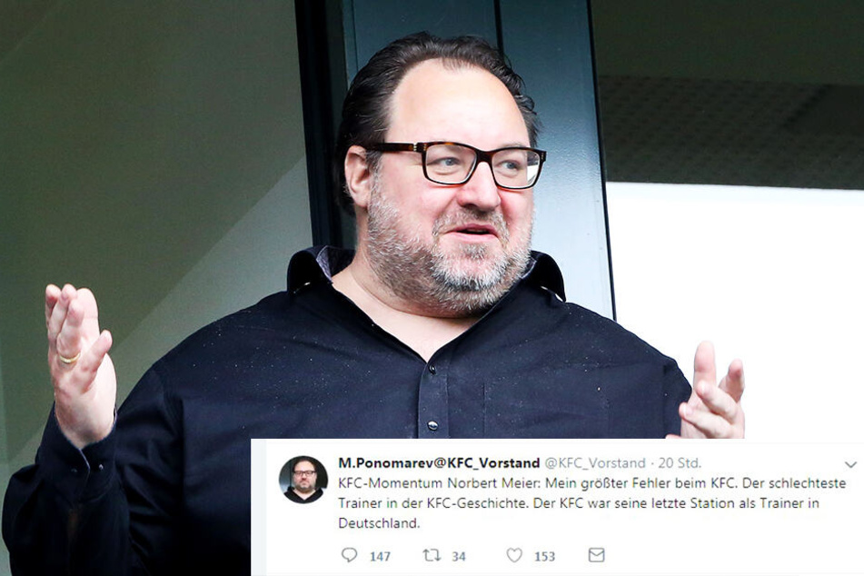 Uerdingens Investor Mikhail Ponomarev sorgte mit diesem Tweet für Entrüstung.