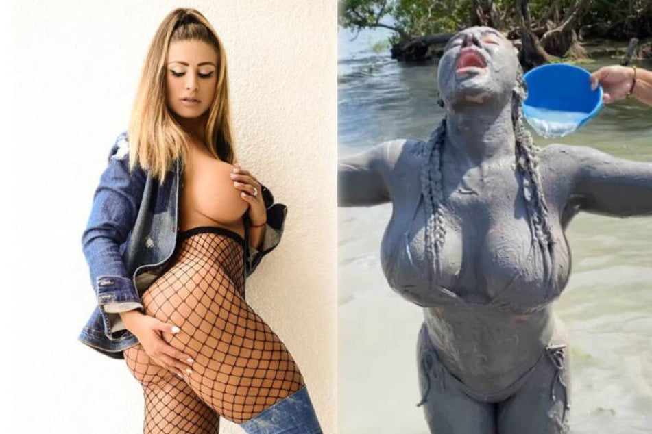 Francia James macht die Männer mit ihrem Schlamm-Erlebnis ganz wuschig.